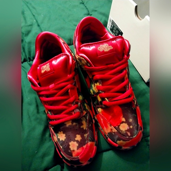 Nike SB Dunk Low Wizard of OZ Poppy Field - Picture 3 of 5